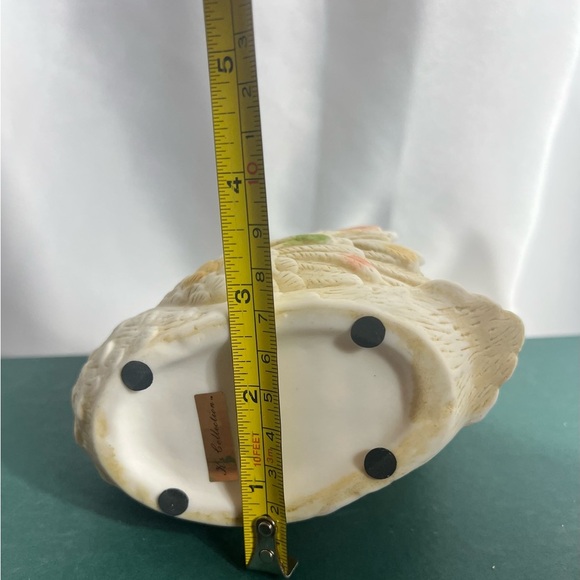 Vintage KS Collection Swan Ceramic Planter Vase Floral Pastel Detail 7x5” - Picture 9 of 9